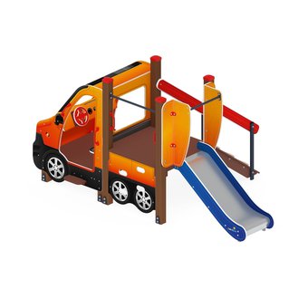 Детский игровой комплекс «Машинка с горкой 4» ДИК 1.03.1.04-01 Н 750