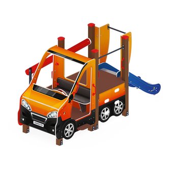 Детский игровой комплекс «Машинка с горкой 4» ДИК 1.03.1.04-01 Н 750